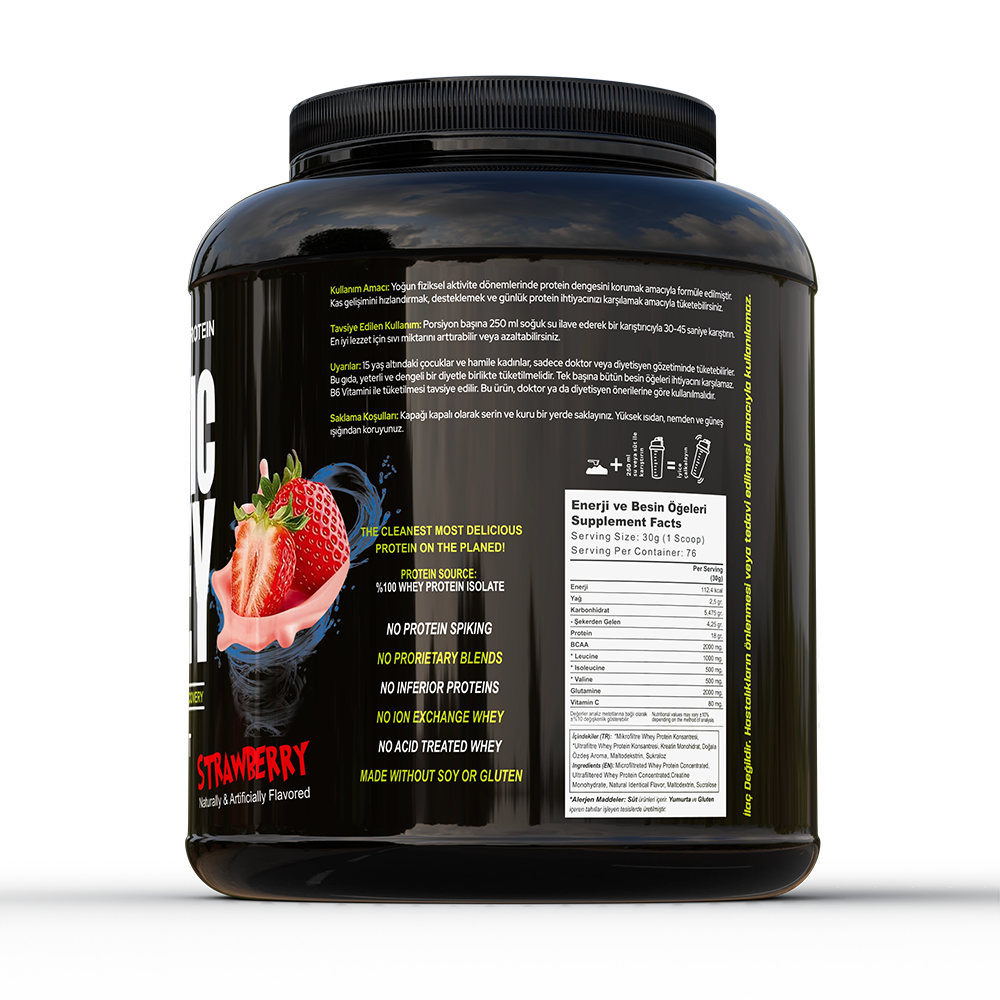 Ultrabio Classic Whey 2268g Çilek Aromalı 76 porsiyon